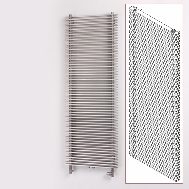 Aeon Pegasus Designer Brushed Stainless Steel Radiators