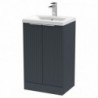 Fluted 500mm Freestanding Cabinet Vanity Units