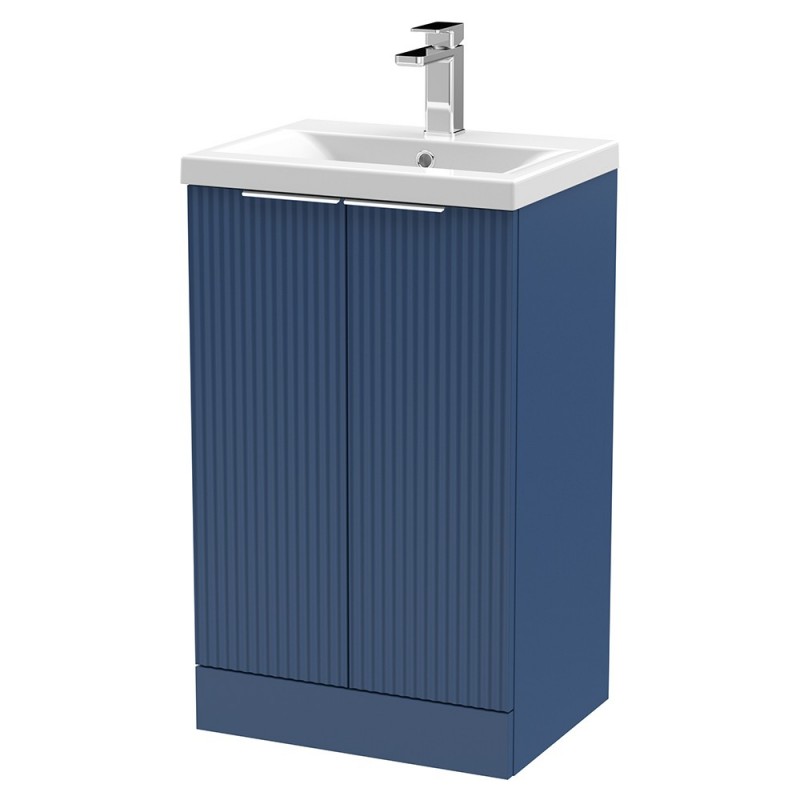 Fluted 500mm Freestanding Cabinet Vanity Units