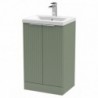 Fluted 500mm Freestanding Cabinet Vanity Units