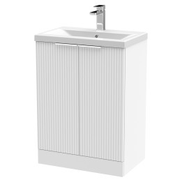 Fluted 600mm Freestanding Cabinet Vanity Units
