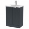 Fluted 600mm Freestanding Cabinet Vanity Units