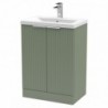 Fluted 600mm Freestanding Cabinet Vanity Units