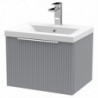 Fluted 500mm Wall Hung Single Drawer Vanity Units