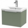 Fluted 500mm Wall Hung Single Drawer Vanity Units