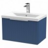 Fluted 600mm Wall Hung Single Drawer Vanity Units