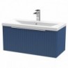 Fluted 800mm Wall Hung Single Drawer Vanity Units