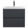 Urban 600mm Wall Hung Double Drawer Vanity Units