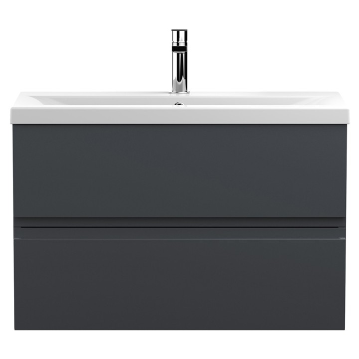 Urban 800mm Wall Hung Double Drawer Vanity Units