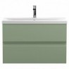 Urban 800mm Wall Hung Double Drawer Vanity Units