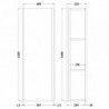 Urban 400mm x 1200mm Tall Cupboard Units