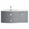 Sarenna 1000mm Wall Hung Double Drawer & Cabinet Vanity Units