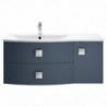 Sarenna 1000mm Wall Hung Double Drawer & Cabinet Vanity Units