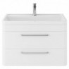 Solar 800mm Wall Hung Double Drawer Vanity Units