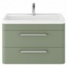 Solar 800mm Wall Hung Double Drawer Vanity Units