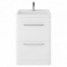 Solar 600mm Freestanding Double Drawer Vanity Units