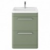 Solar 600mm Freestanding Double Drawer Vanity Units