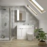 Fusion 1100mm Slimline Freestanding WC Combination Vanity Units