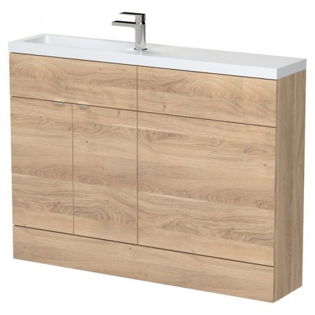 Fusion 1200mm Slimline Freestanding WC Combination Vanity Units