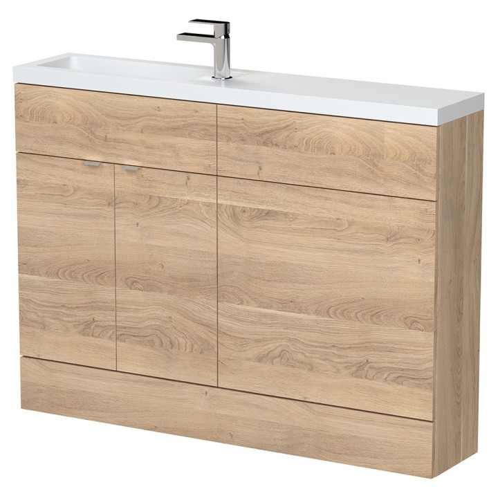 Fusion 1200mm Slimline Freestanding WC Combination Vanity Units
