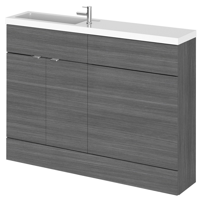 Fusion 1200mm Slimline Freestanding WC Combination Vanity Units