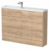 Fusion 1200mm Slimline Freestanding Cabinet Vanity Units