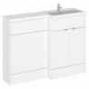 Fusion 1200mm Full Depth Freestanding Combination Toilet and Vanity Units