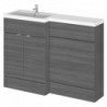 Fusion 1200mm Full Depth Freestanding Combination Toilet and Vanity Units