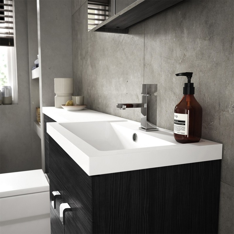 Fusion 1200mm Full Depth Freestanding Combination Toilet and Vanity Units