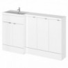 Fusion 1500mm Full Depth Freestanding Combination Vanity and Storage Units