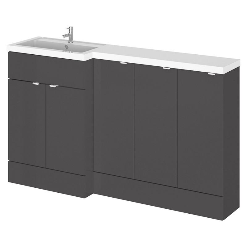 Fusion 1500mm Full Depth Freestanding Combination Vanity and Storage Units