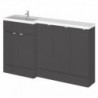 Fusion 1500mm Full Depth Freestanding Combination Vanity and Storage Units