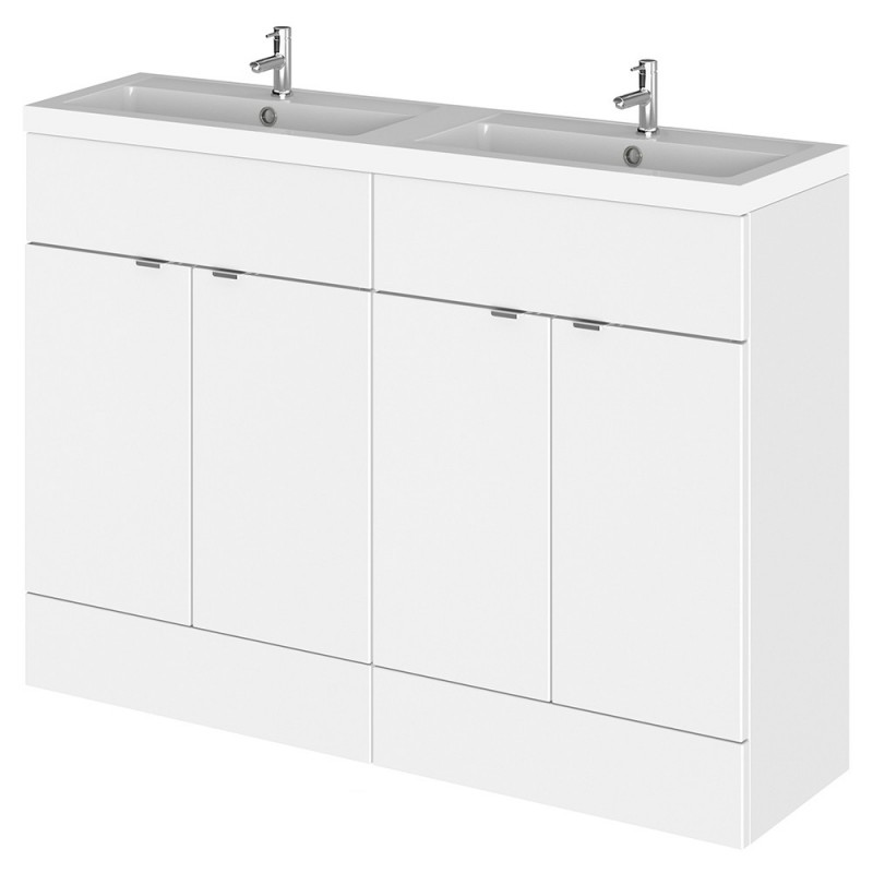 Fusion 1200mm Full Depth Freestanding Twin Basin Units