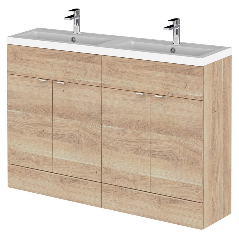 Fusion 1200mm Full Depth Freestanding Twin Basin Units