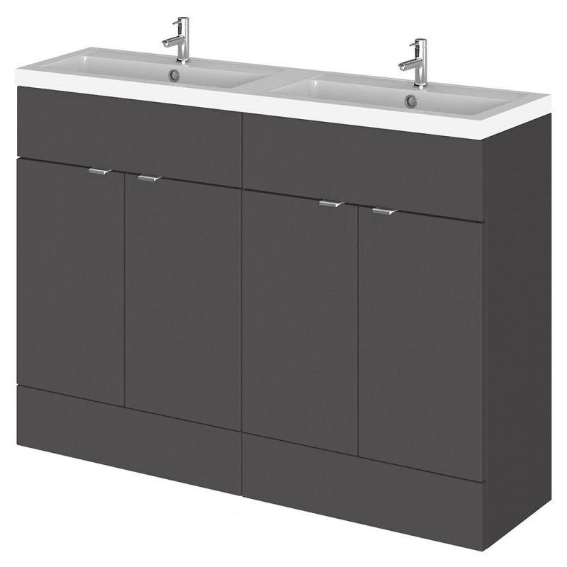 Fusion 1200mm Full Depth Freestanding Twin Basin Units