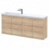 Fusion 1200mm Slimline Wall Hung Vanity Unit