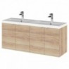 Fusion 1200mm Full Depth Wall Hung Cabinet Vanity Units