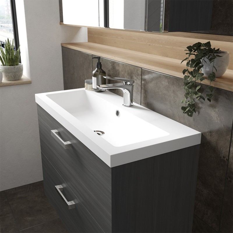 Fusion 800mm Full Depth Wall Hung Drawers Vanity Units