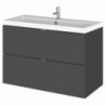 Fusion 800mm Full Depth Wall Hung Drawers Vanity Units