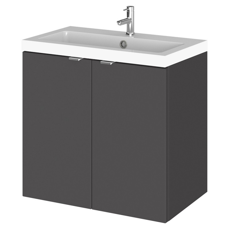 Fusion 600mm Full Depth Wall Hung Cabinet Vanity Units