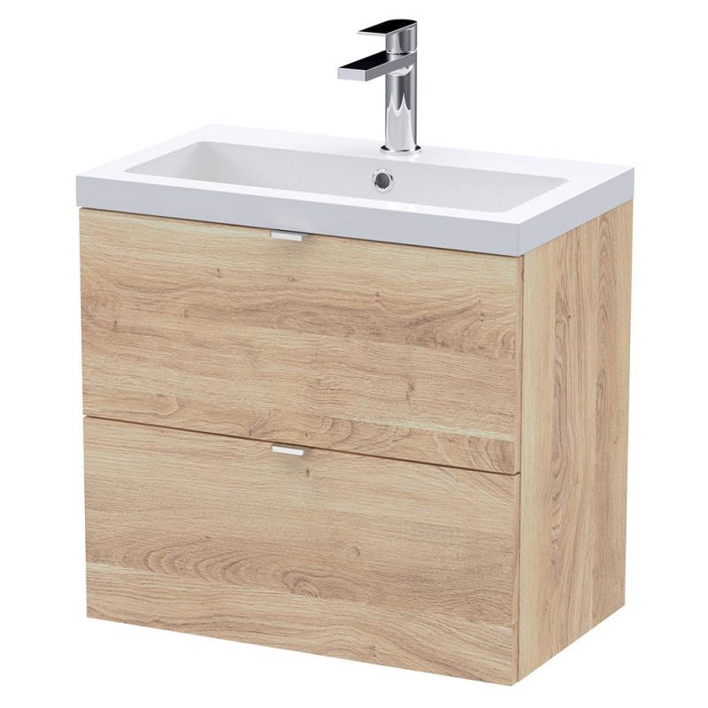 Fusion 600mm Full Depth Wall Hung Drawers Vanity Units