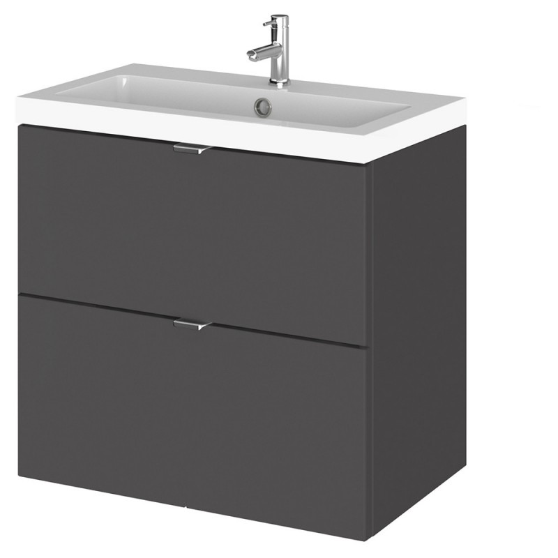 Fusion 600mm Full Depth Wall Hung Drawers Vanity Units