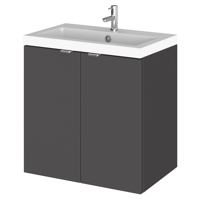 Fusion 500mm Full Depth Wall Hung Cabinet Vanity Units