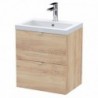 Fusion 500mm Full Depth Wall Hung Drawers Vanity Units