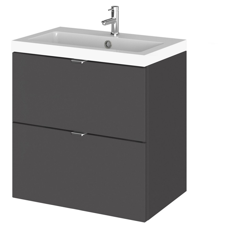 Fusion 500mm Full Depth Wall Hung Drawers Vanity Units