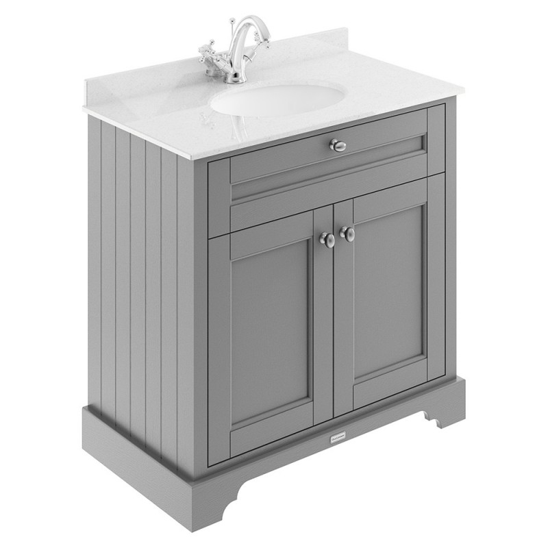 Old London 800mm Traditional Marble Vanity Units