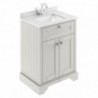 Old London 600mm Traditional Marble Vanity Units With Square Basin