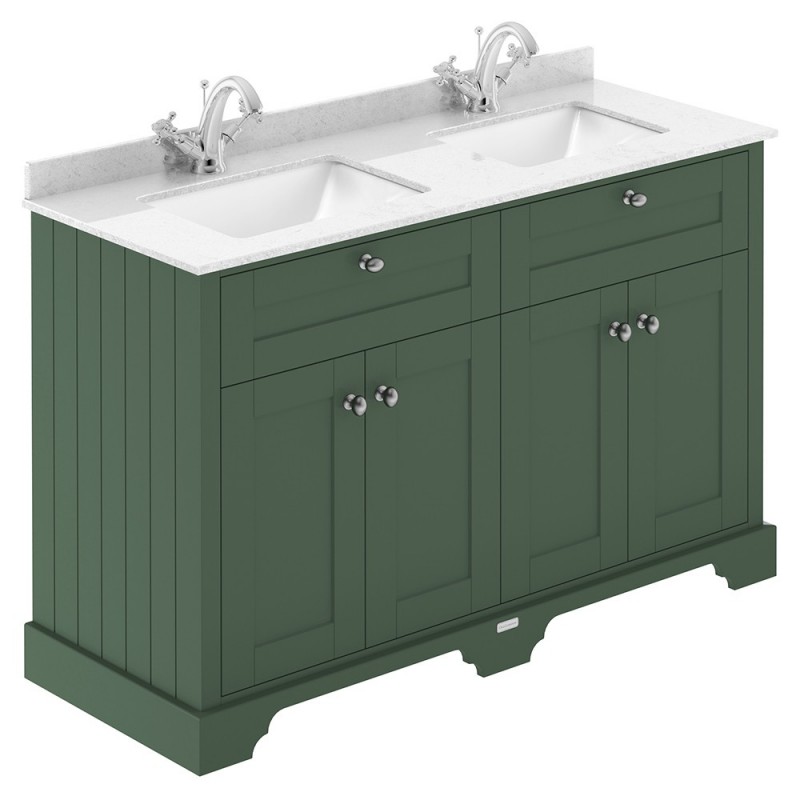 Old London 1200mm Traditional Marble Vanity Units With Square Basin