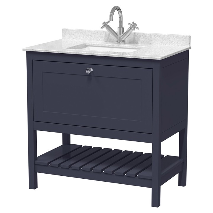 Bexley 800mm Freestanding Vanity Units with Marble Tops