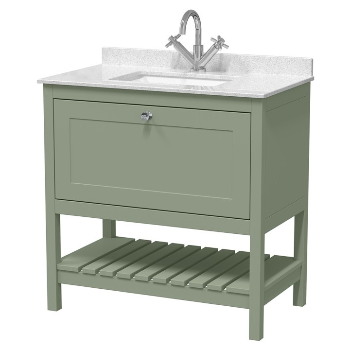 Bexley 800mm Freestanding Vanity Units with Marble Tops